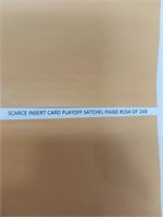 SCARCE INSERT CARD PLAYOFF SATCHEL PAIGE #154/249