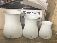 Metal canister sets/vases