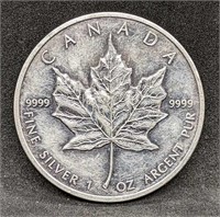 1989 Canadian Silver 1 Oz. Maple