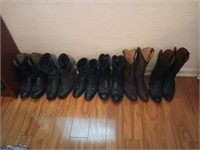 All men's boots leather size 10 to 10 and 1/2