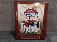 LE Numbered 2006 STL Cardinals World Series Plaque