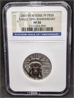 2007 W USA $50 Platinum Eagle - Reverse Proof