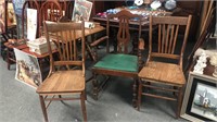 3 antique chairs