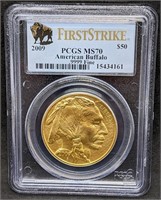 2009 USA  $50 Gold American Buffalo Coin - MS70