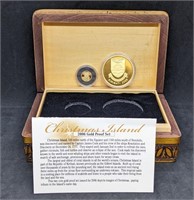2006 Christmas Island Gold Proof 2 Coin Set