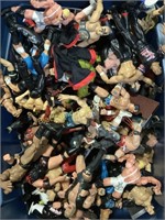Tote Full Of WWE & WWF Action Figures & More
