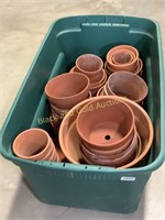 Tote Full Of Terracotta Planting Pots