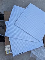 White mesh squares. pack of 4