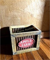 Wooden "Apple Farm" Crate