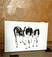 Painting of Cow Behinds