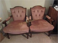 Pair of Large Pink Chairs