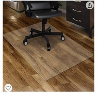 KUYAL CLEAR CHAIR MAT FOR HARD FLOORS 44X58IN