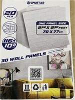 SPURTAR 3D WALL PANELS WHITE BRICK  2.52x2.30FT