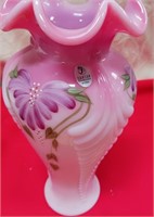 11- FENTON HONOR COLLECTION NUMBERED VASE (B128)