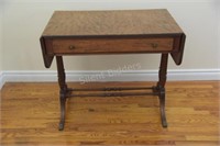 Imperial Mahogany Drop Leaf Table w Centre Drawer