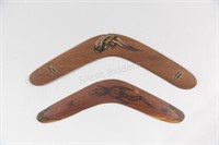 Australia Set of Jabiru & Fedda Wood Boomerangs