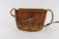 Leather Hand Crafted & Embossed Hand Bag