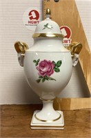 Kaiser porcelain urn with ram head handles