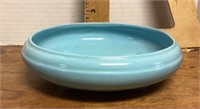 Blue Abingdon pottery shallow planter bowl