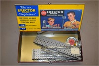 Vtg Gilbert Model N10042 Erector Set toy w/ Case