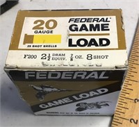FULL box of federal 20 gauge shells