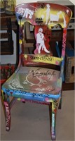 Oliver Signed Original Pop Art Graffiti Chair