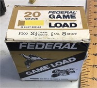 FULL box of federal 20 gauge birdshot