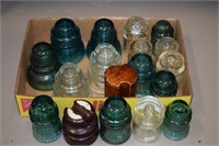 Lot of Antique/Vintage Glass & Ceramic Insulators