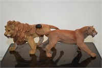 (2) Safari Ltd Hard Plastic Lion Figures Toys