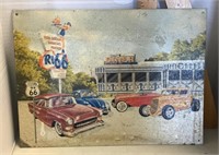 Route 66 repro tin sign