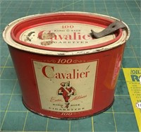 Cavalier Cigarettes tin with opener key