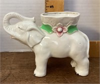 Occupied Japan ceramic elephant planter