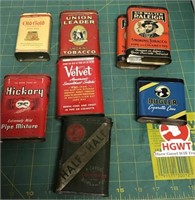 8 tobacco tins
