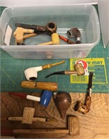 Box of pipes and pipe parts