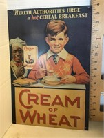 Cream of Wheat repro tin sign