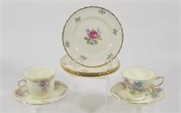 Bone China Tea Cup Sets & Grindley Dessert Plates