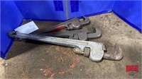 3 – Pipe Wrenches,1 is Aluminum