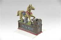 Equestrian Cast Iron Horse Tricky Pony Money Bank