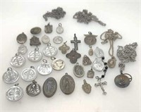 31 Silver Catholic Pendants