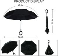MRTLLOA Windproof Inverted Reverse Umbrella