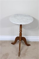 Grey Marble Side / End Table