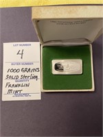 1000Grains Solid Silver The Franklin Mint
