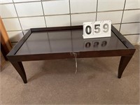 Wood Table 30"x50"x18" & Sidewood Table