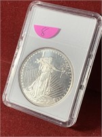 US STANDING LIBERTY 1 TROY OZ SILVER ROUND