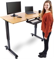 Stand Up Desk Store Compact Clamp-On Keyboard Tray