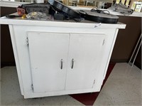 White Cabinet on casters