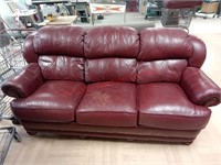 > Lane 3 cushion Leather sofa