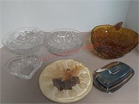 Crystal Candy Dishes. (3)

 Vintage Grape Glass
