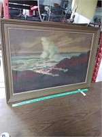 Antique Edward Lis oil painting "Sea Spray"