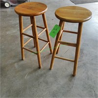 2 Wooden Stools